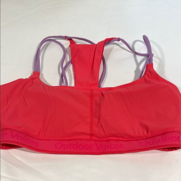 Outdoor Voices fruit punch Sports Bra with Strappy Design - Picture 3 of 4